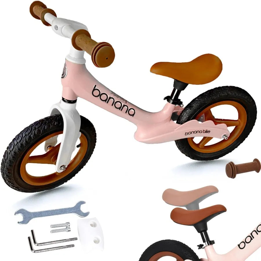 Kids Balance Bike - No Pedal Kids Bikes - Walking Bicycles - Beginner Lightweight Sports Training Bicycle for Boys and Girls - A
